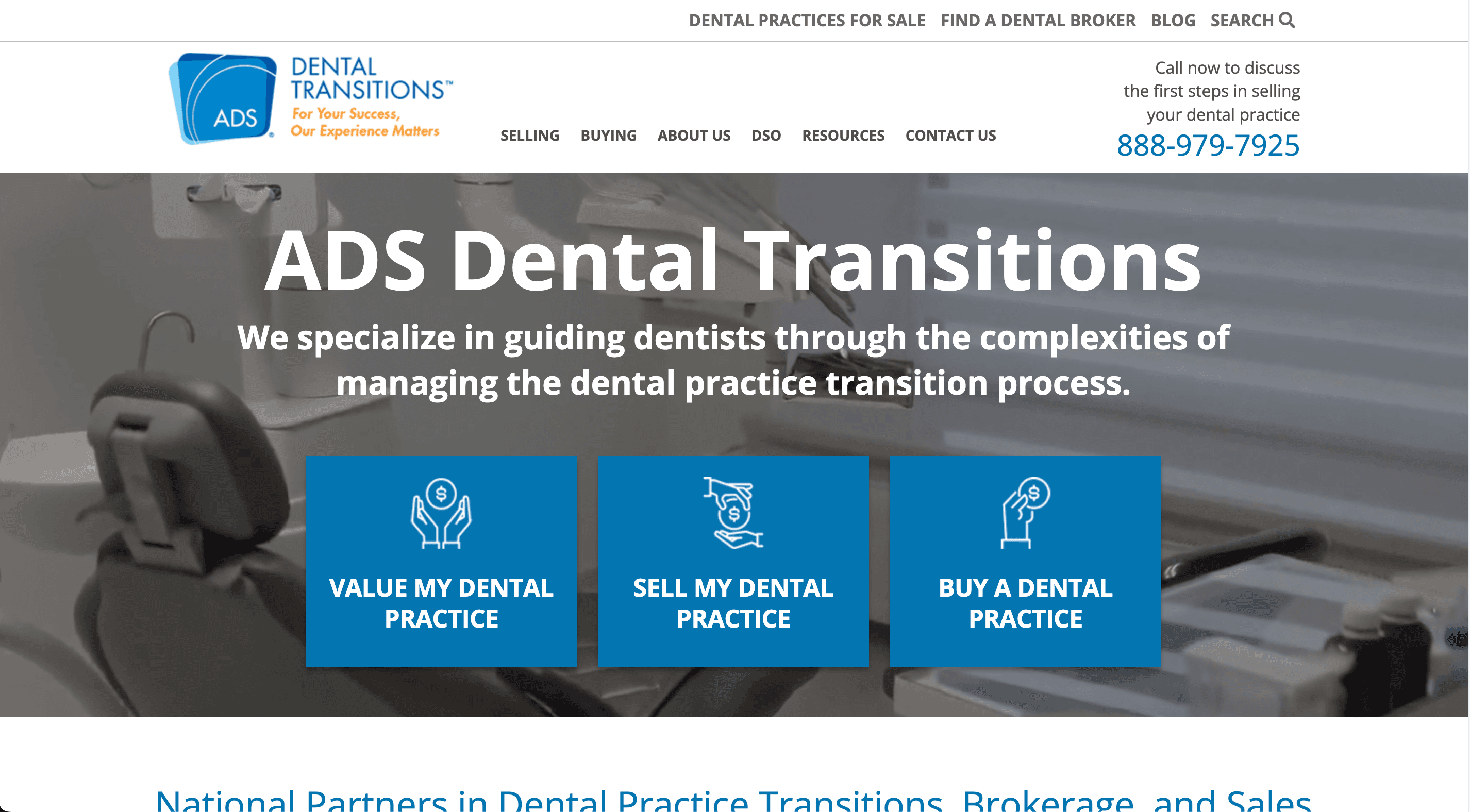 ADS dental transitions Screenshot